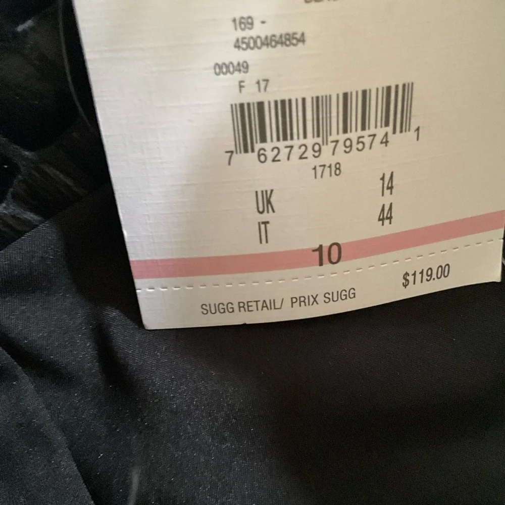 Anne Klein Black Faux Crocodile Embossed Leather Pencil Skirt Size 10 NWT - Picture 4 of 7